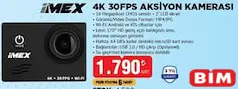 İMEX 4K 30FPS AKSİYON KAMERASI İMEX 4K 30FPS AKSİYON KAMERASI